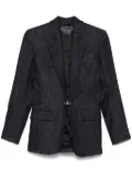 Mugler pierced tailored blazer - Blue