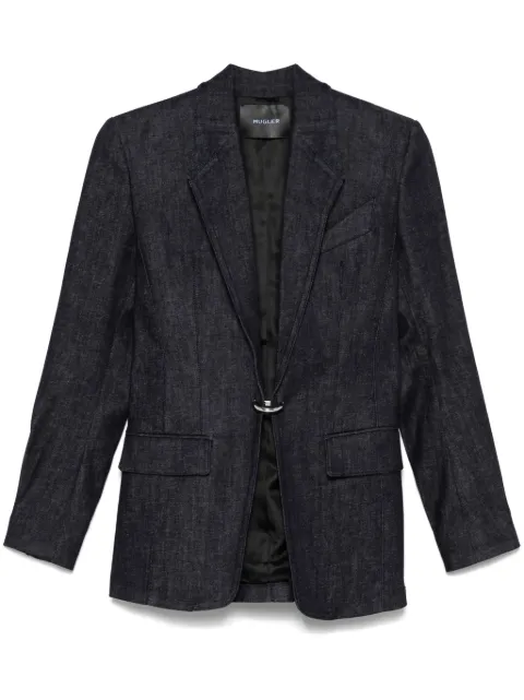 Mugler pierced tailored blazer