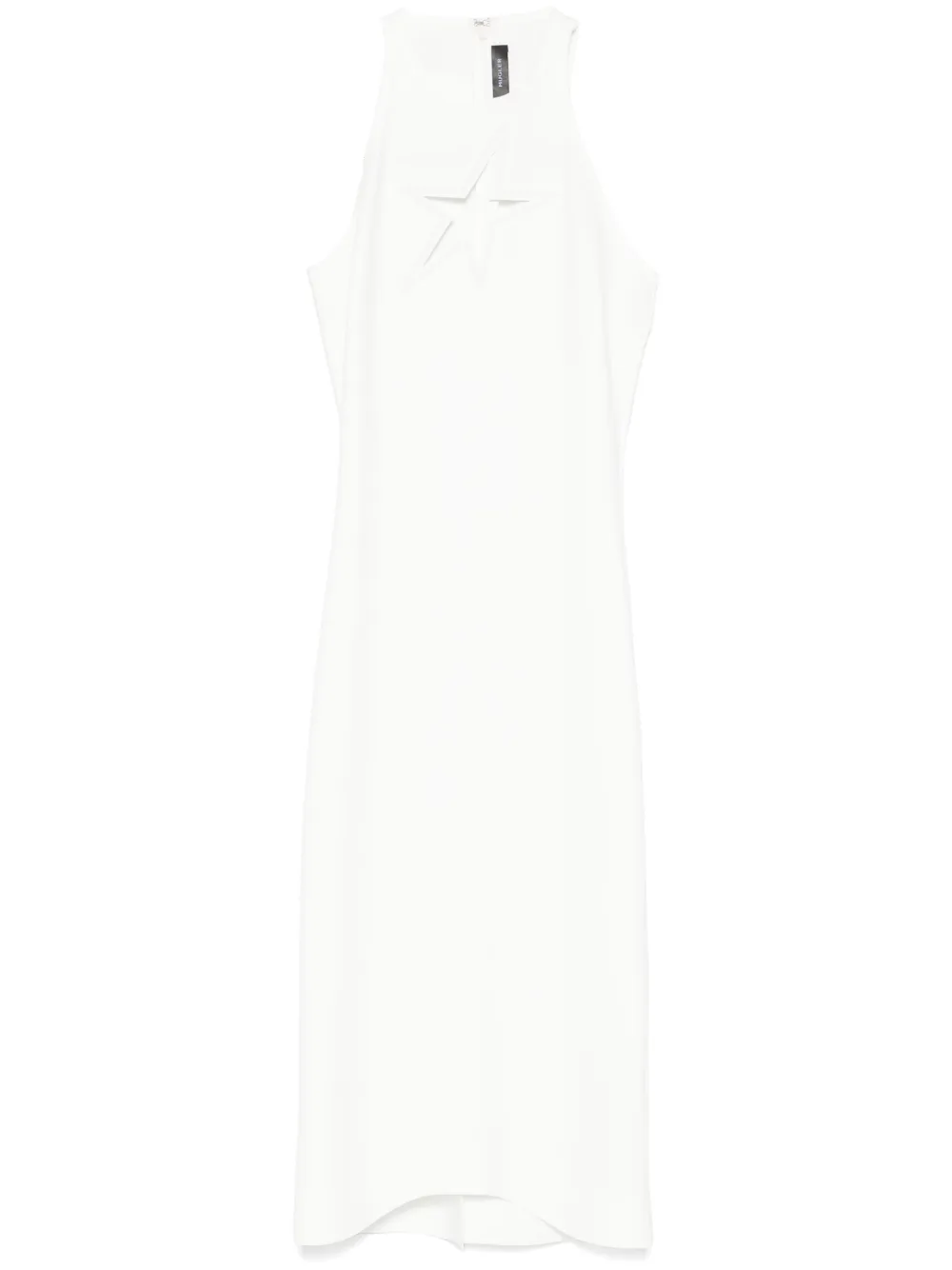 Mugler スターモチーフ ノースリーブドレス - ホワイト Mugler スターモチーフ ノースリーブドレス - ホワイト