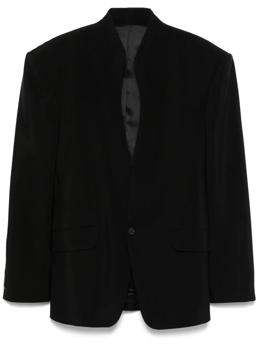 Mugler twill jacket | Black | Image 1