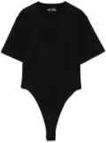 Mugler corset open-back bodysuit - Black