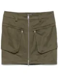 Mugler cargo mini skirt - Green