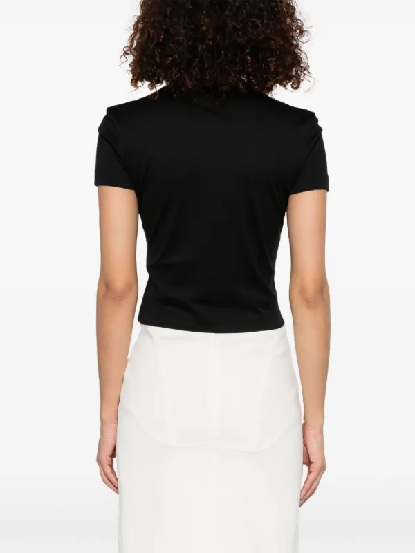 【関税込み】Mugler ブラック Mugler Signature Tシャツ Mugler Signature t-shirt | Black | FARFETCH