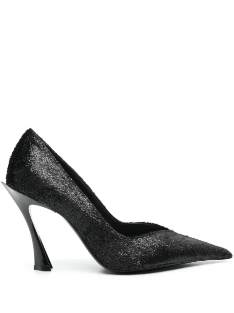 Mugler 105mm lurex pumps