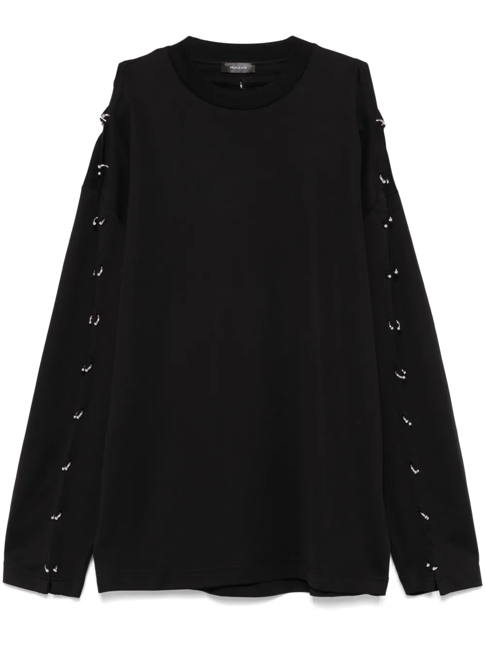 Mugler playera perforado | negro | Image 1
