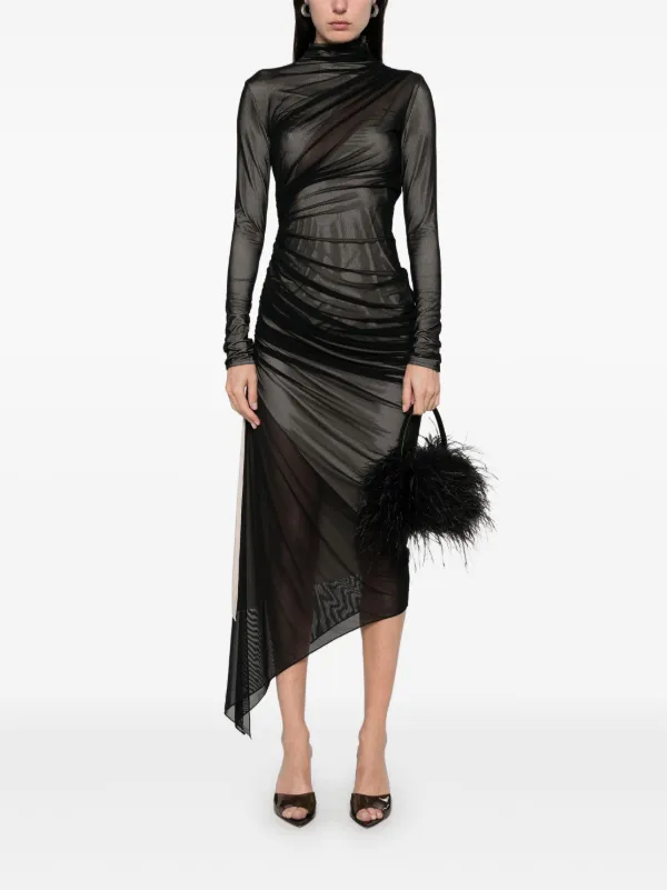 open lace back dress Long Ruffled Maxi Party Dress with Strappy Back White / Medium main image 1
