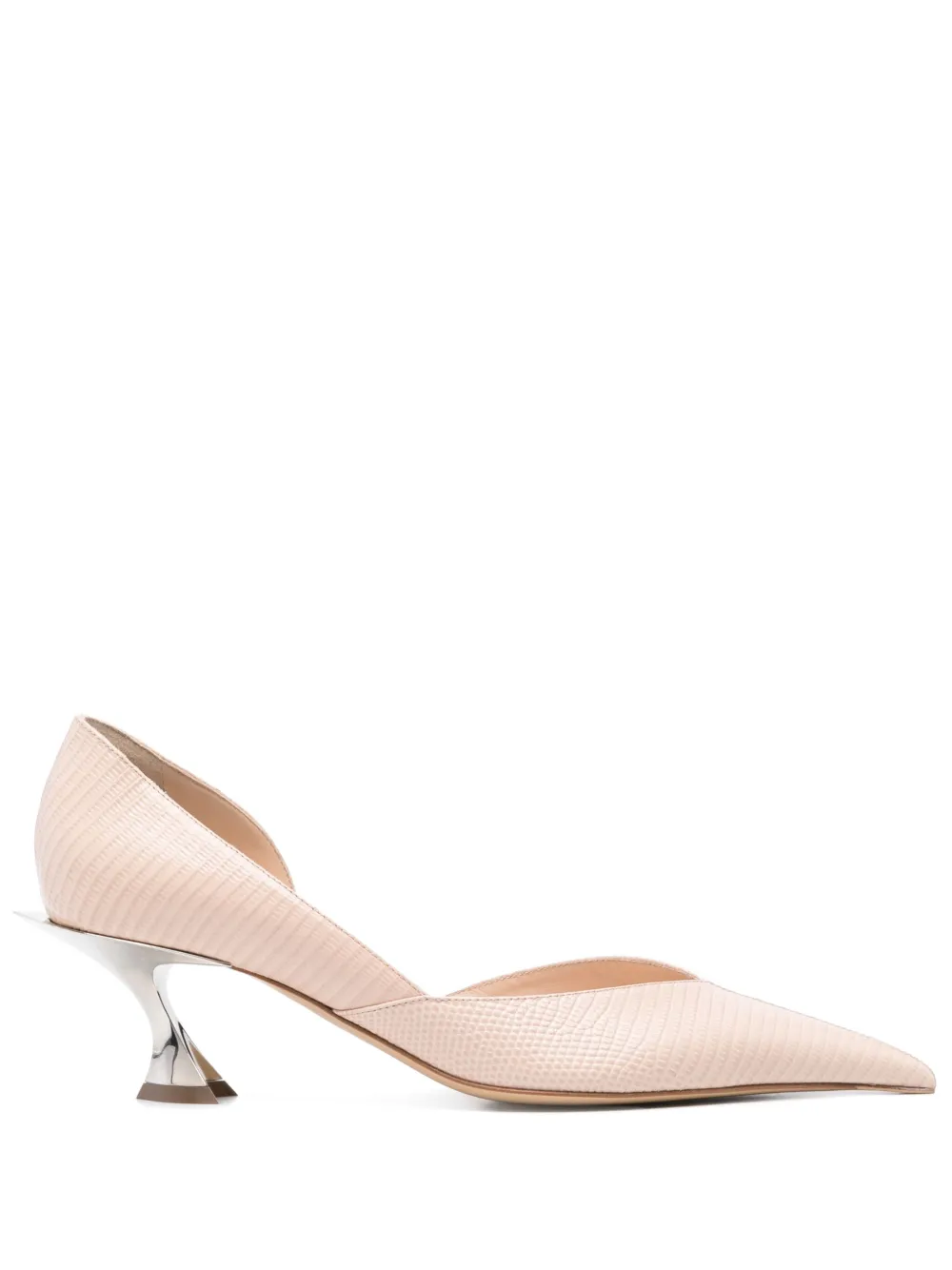 Mugler 55mm Fang pumps Neutrals