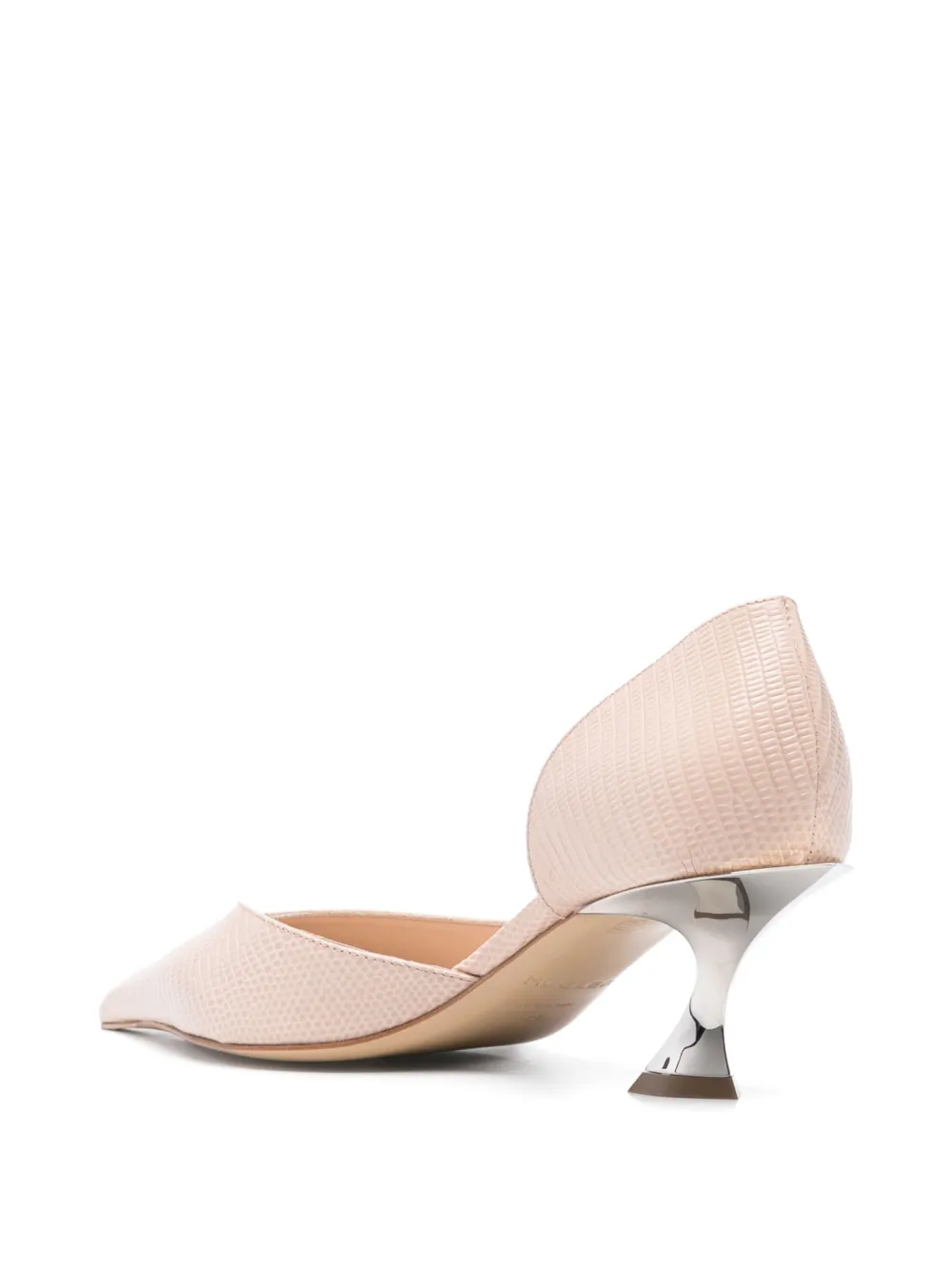 Mugler 55mm Fang pumps Neutrals