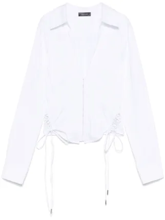 Mugler コルセット シャツ | ホワイト | FARFETCH JP