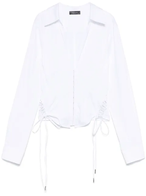 Mugler corset poplin shirt
