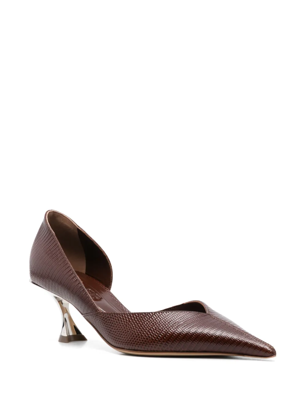 Mugler 55mm Fang pumps - Bruin