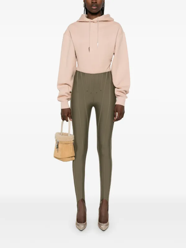 Mugler フーデッド ボディスーツ | ニュートラル | FARFETCH JP