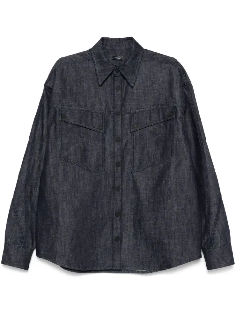 Mugler camisa de mezclilla