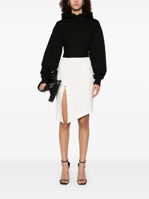 【関税込み】Mugler ブラック フーディ ボディスーツ Mugler フーデッド ボディスーツ | ブラック | FARFETCH JP