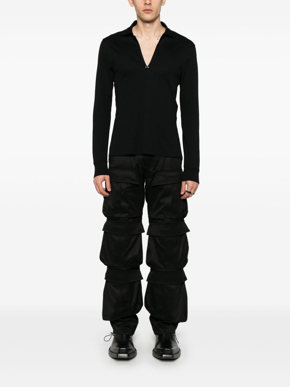 Mugler Cargo broek - Zwart