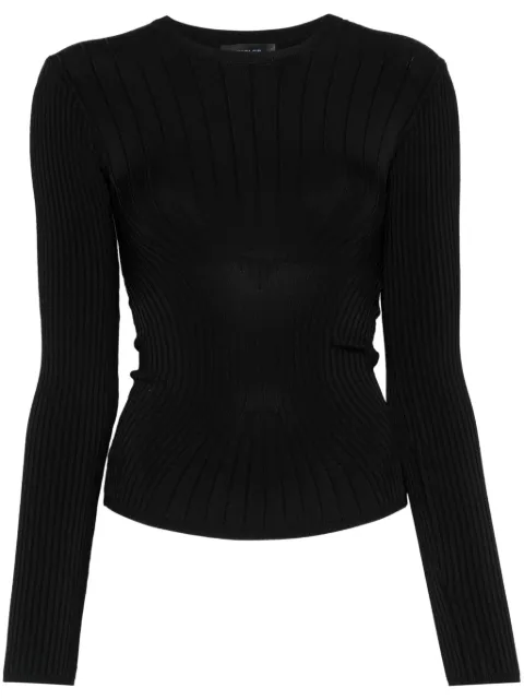 Mugler sculpting knit top