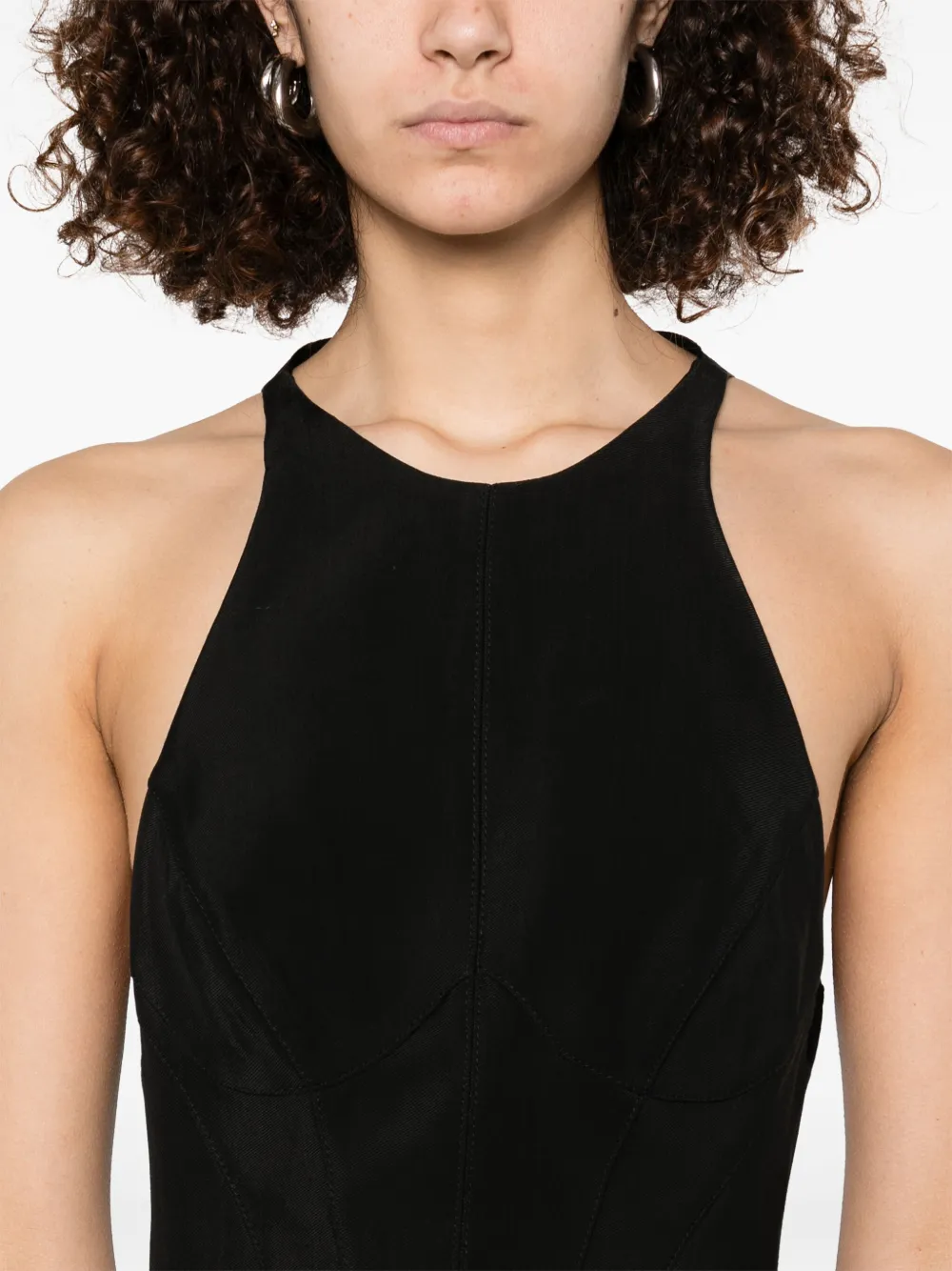 Mugler Haltertop Zwart