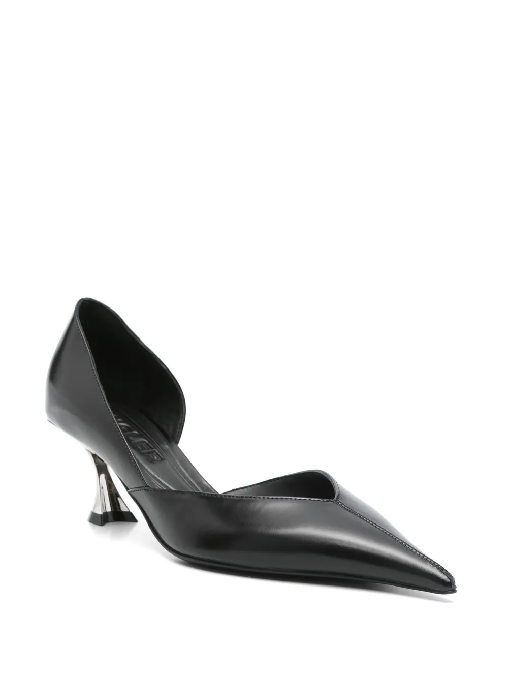 Mugler 55mm Fang pumps Black