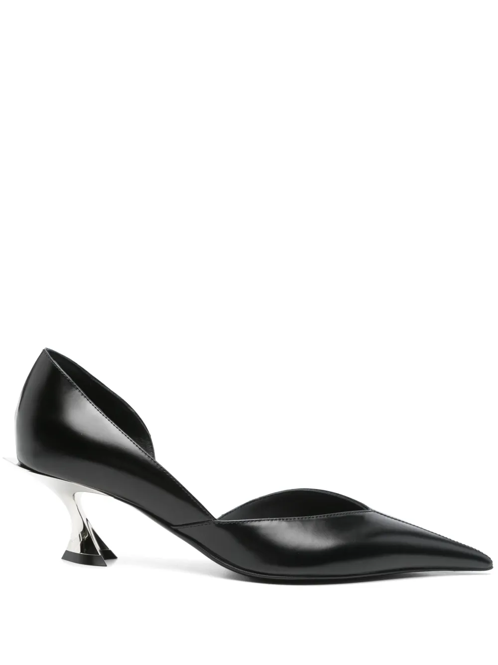 Mugler 55mm Fang pumps Black