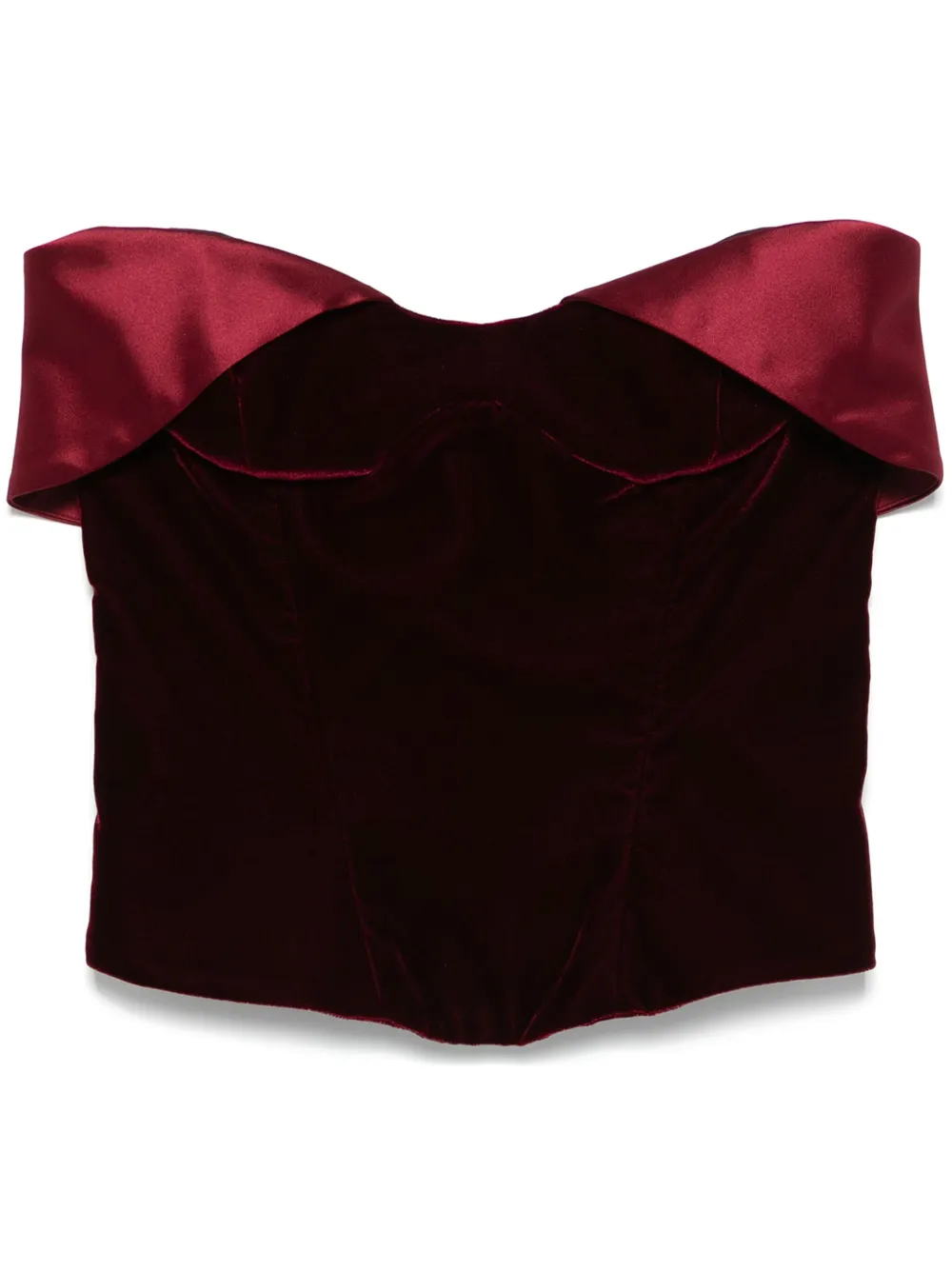 velvet corset top