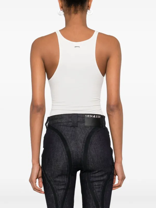 【関税込み】Mugler ボディスーツ Mugler ボディスーツ | ニュートラル | FARFETCH JP