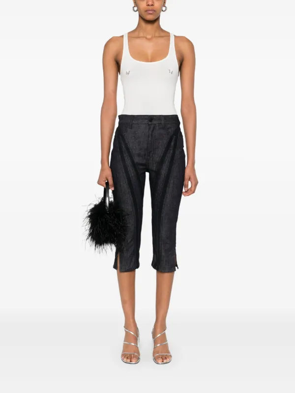 【関税込み】Mugler ボディスーツ Mugler ボディスーツ | ニュートラル | FARFETCH JP