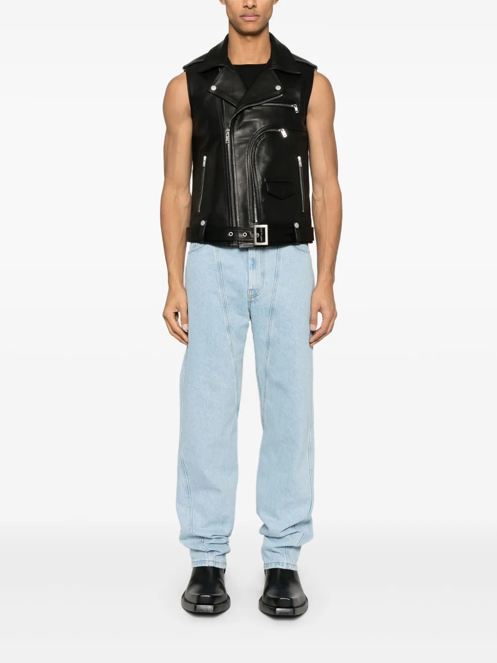 Mugler Straight jeans - Blauw