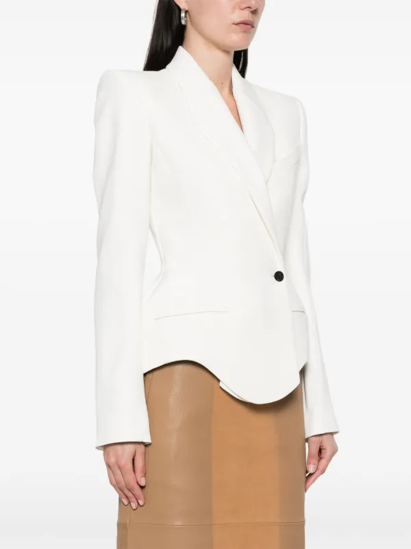 【関税込み】Mugler ホワイト Signature テーラードジャケット MUGLER signature jacket | REVERSIBLE