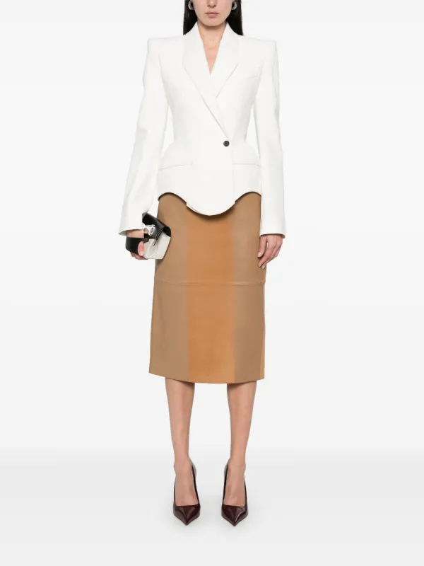 【関税込み】Mugler ホワイト Signature テーラードジャケット Mugler Signature ジャケット | ホワイト | FARFETCH JP