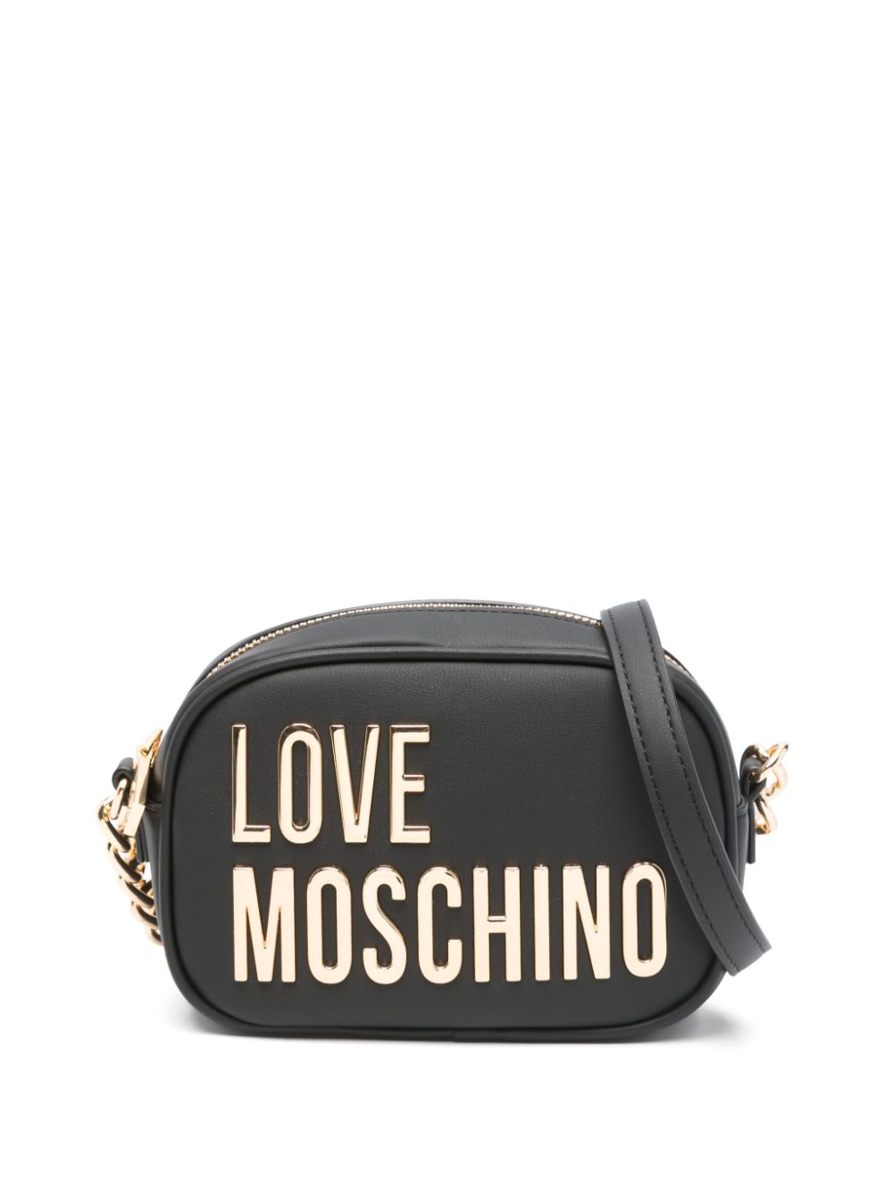 logo-lettering cross body bag