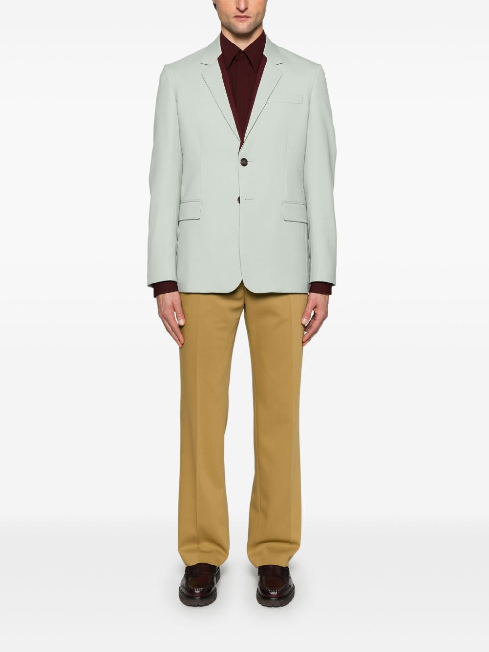 Gucci Blazer met enkele rij knopen - Groen