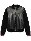 Gucci leather bomber jacket - Black