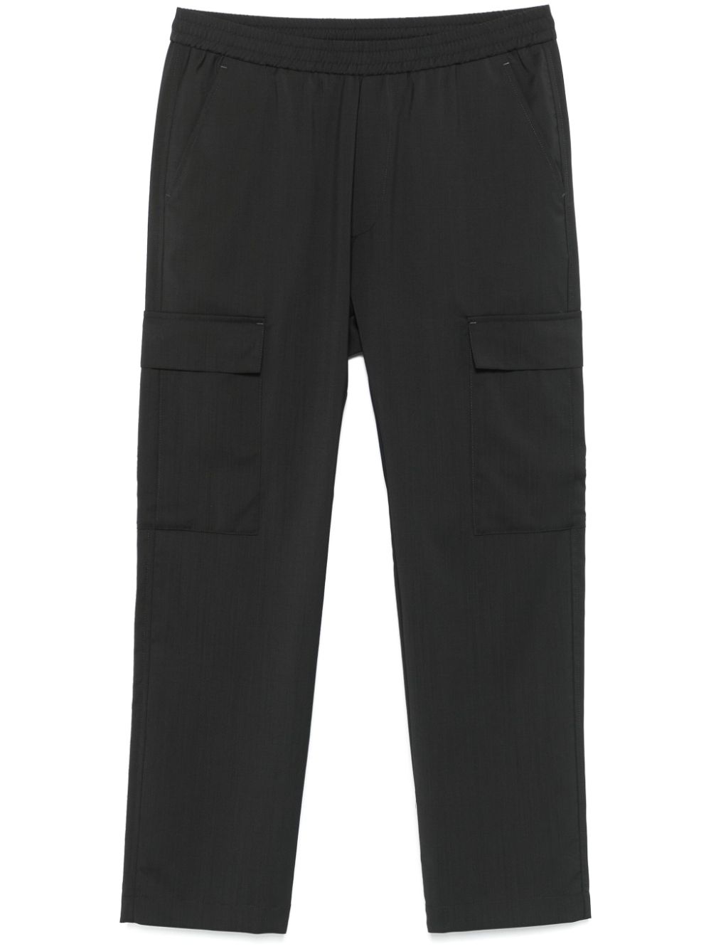 virgin-wool track trousers