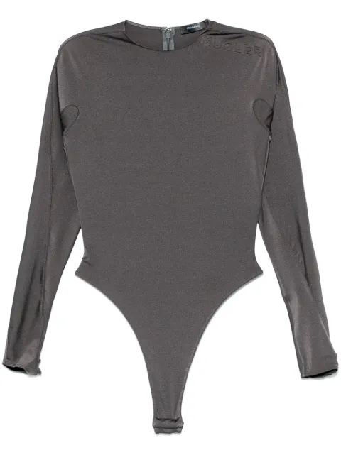 Mugler body con logo en relieve