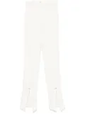 Mugler pierced trousers - White