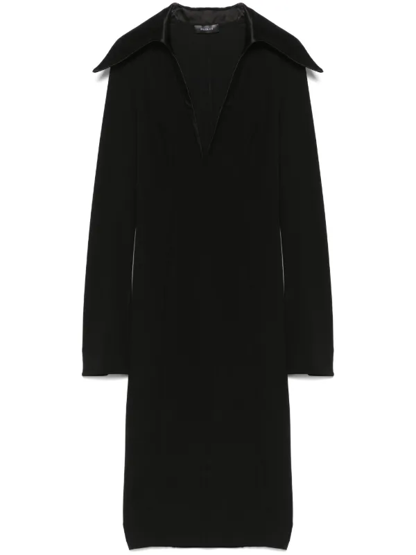Mugler スパイクカラー ドレス | ブラック | FARFETCH JP
