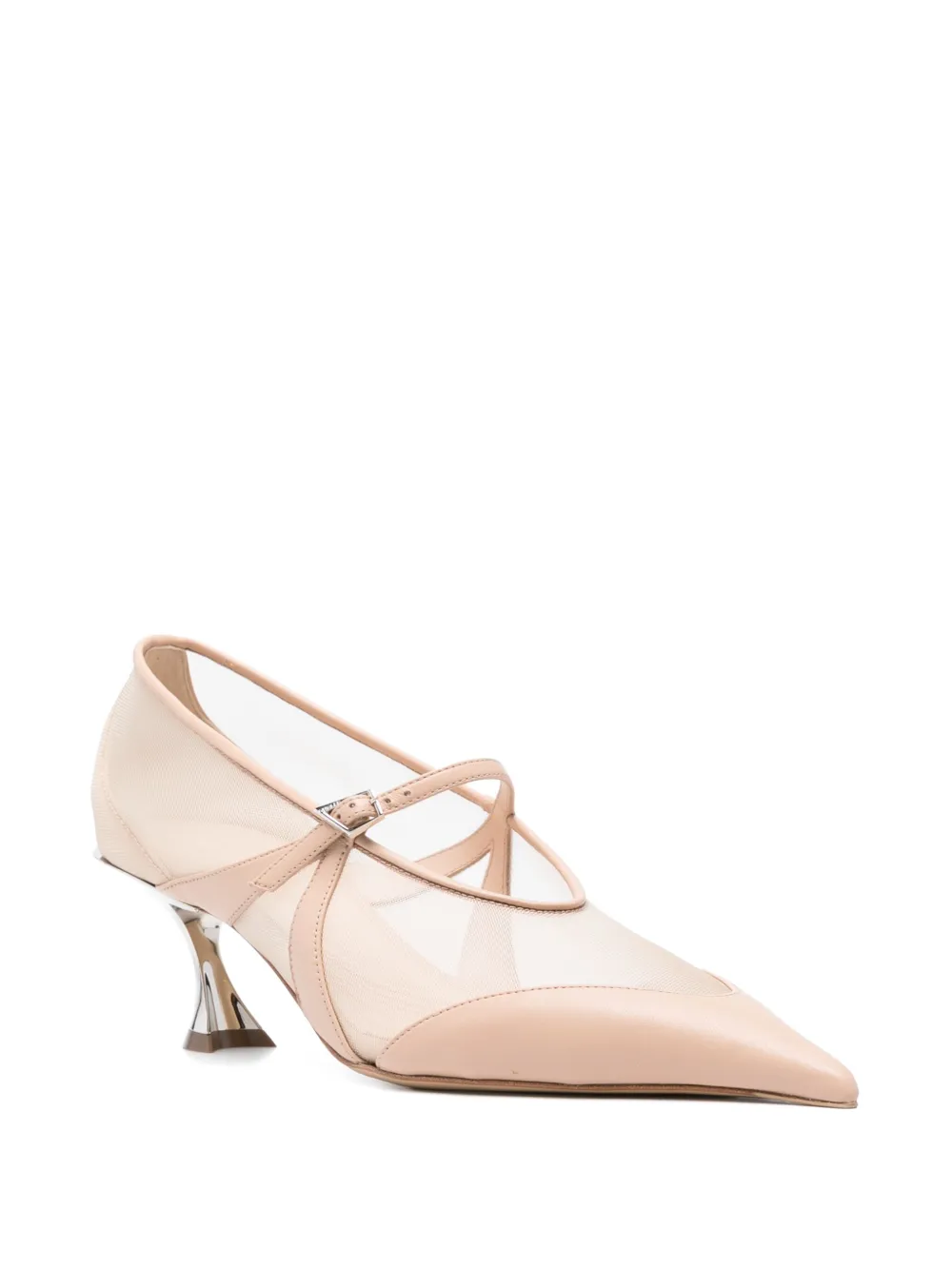 Mugler 55mm Fang pumps - Beige