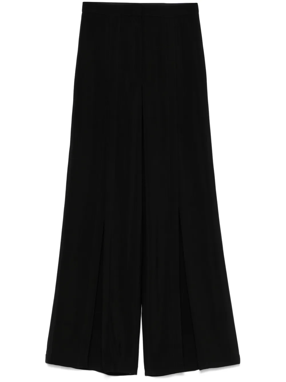 buckled wide-leg trousers