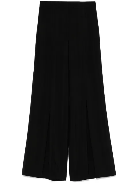 Mugler buckled wide-leg trousers