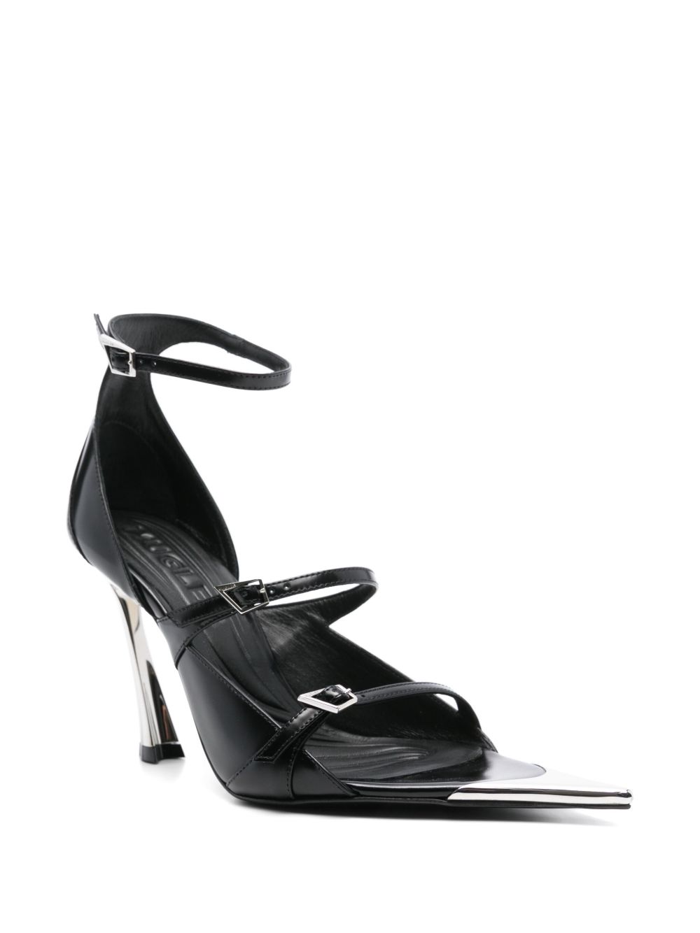 Mugler Leren sandalen - Zwart