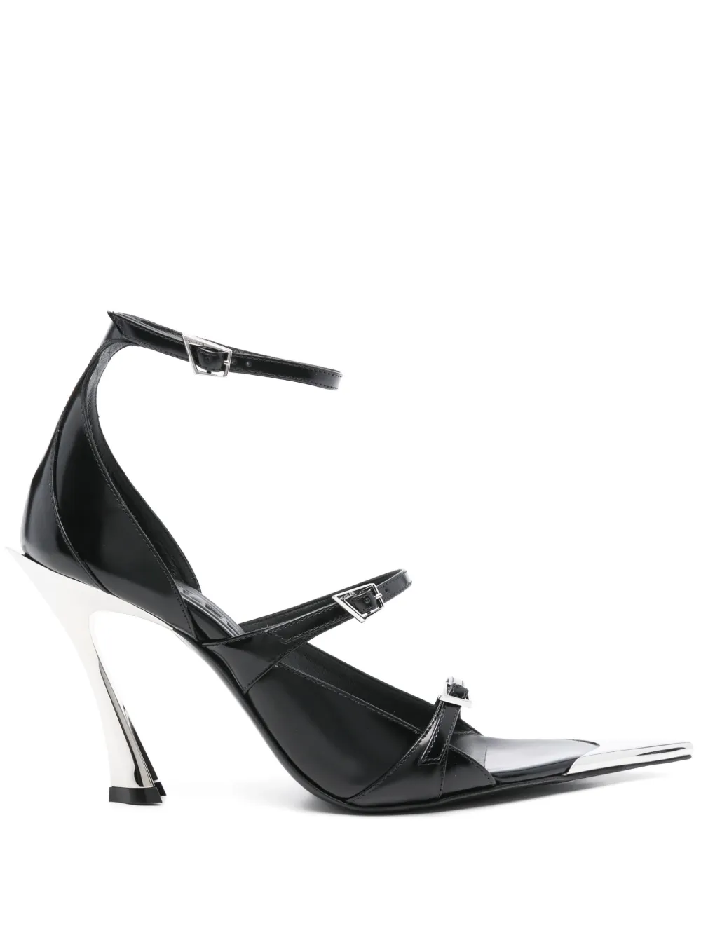 Mugler Leren sandalen Zwart