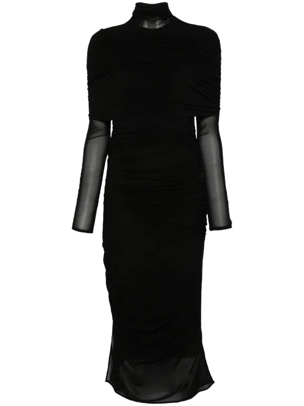 ワンピース MUGLER FW23 RO1308 MIDI DRESS (23W1RO1308470 1999 BLACK) dresses | MUGLER Official Website – Page 2 – Mugler