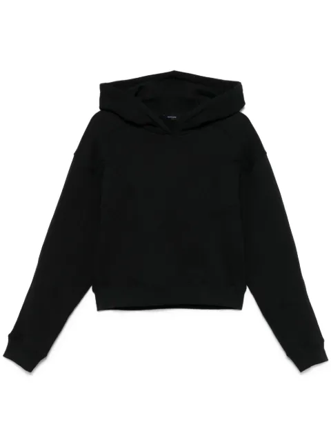 Mugler hoodie corta con diseño en espiral