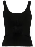 Mugler knitted tank top - Black