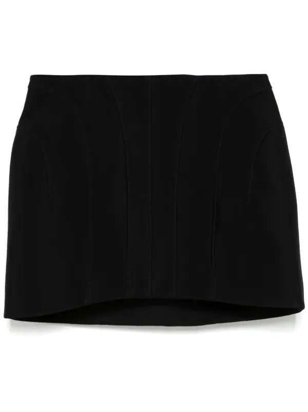 Mugler Tailored Mini Skirt in Black