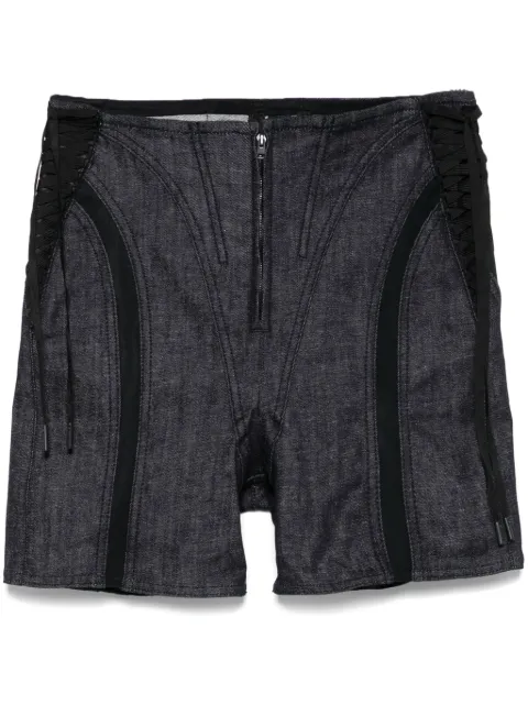 Mugler bermudas con paneles