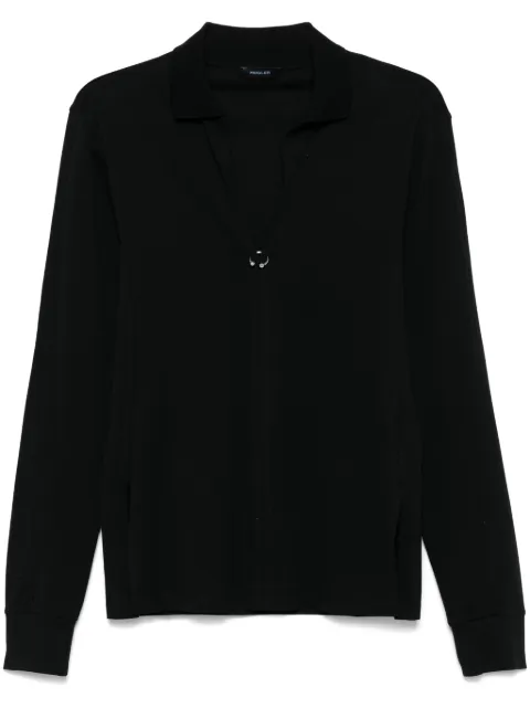Mugler pierced polo shirt