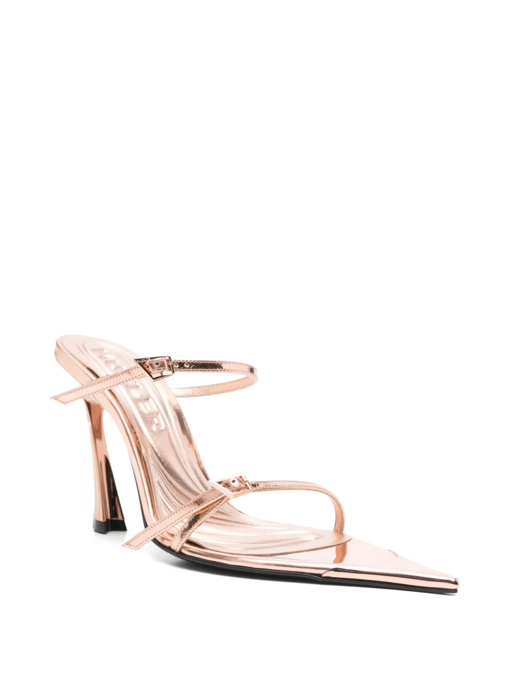 Mugler 95mm Fang sandals Pink