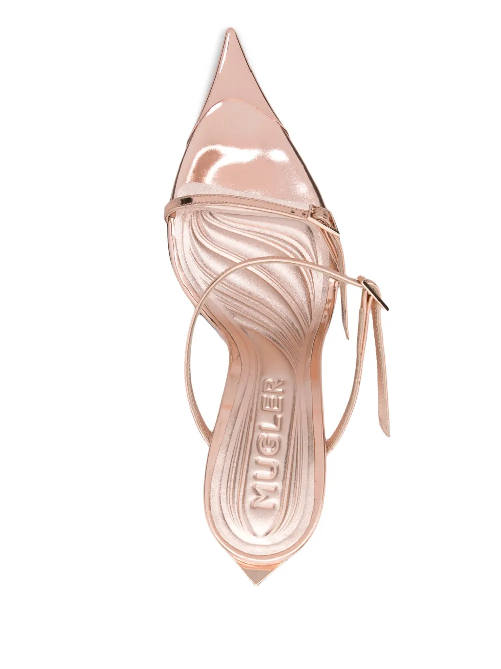 Mugler 95mm Fang sandals Pink