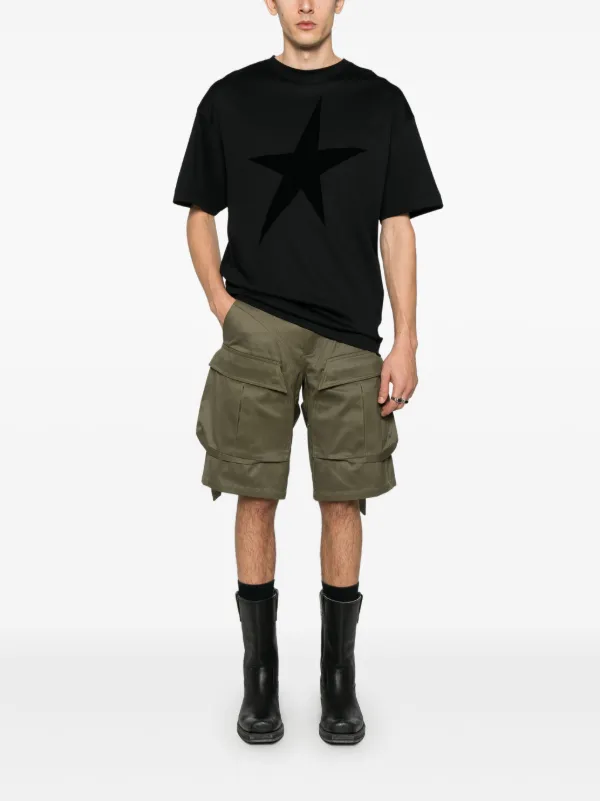 Mugler Velvet Star T-shirt | Black | FARFETCH TR